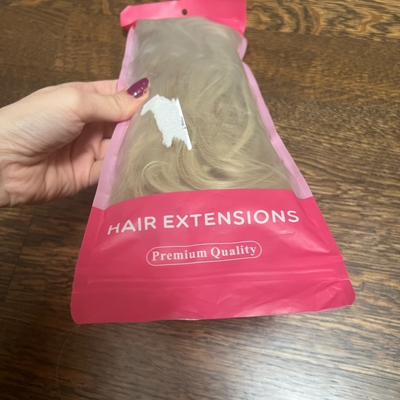 Hair Extensions Elastic Band Secret Miracle Ring Kanekalon Heat Resistant Blonde - Picture 6 of 16